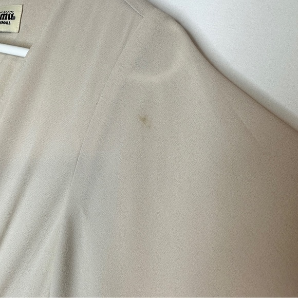 Show Me Your MuMu Emily Empire Maxi Dress Show Me The Ring Crisp Beige Size S - Picture 3 of 13